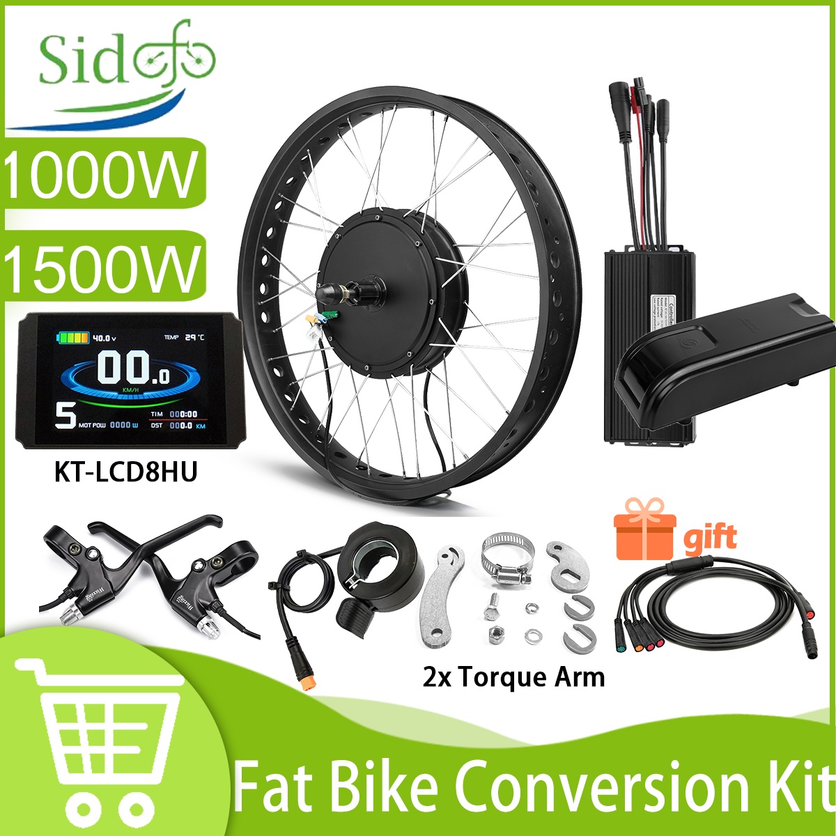Fat Electric Bike 48V 1500W 10 - огляд і ціна Fat Tire Electric Bike Conversion Kit 1500W